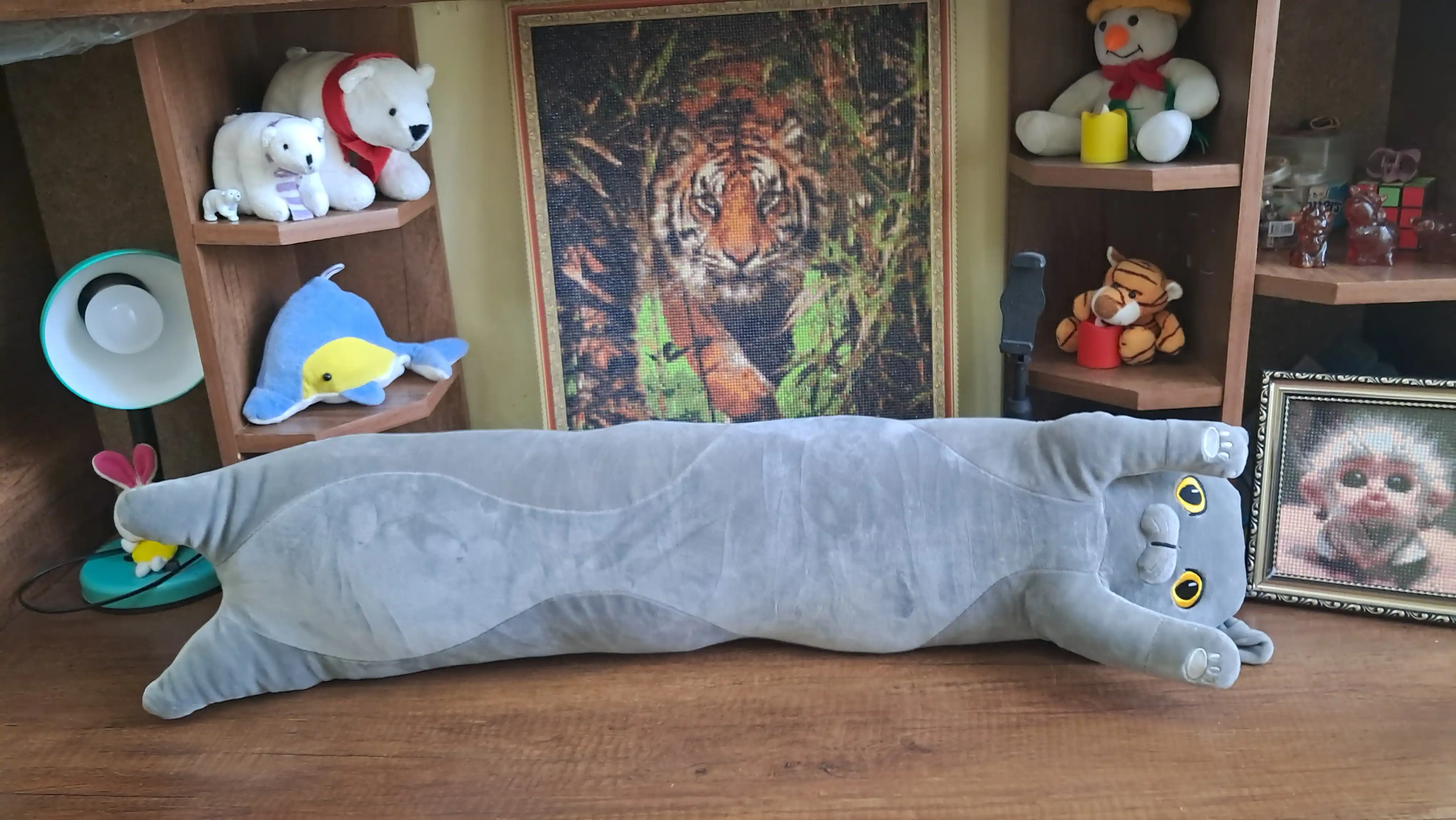 Кот-батон, мягкая игрушка-подушка Cat Loaf, плюшевый