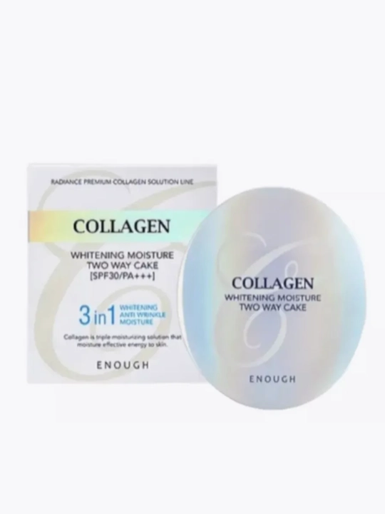 Пудра для лица с коллагеном Enough Collagen Hydro Moisture Two Way Cake, 13 тон