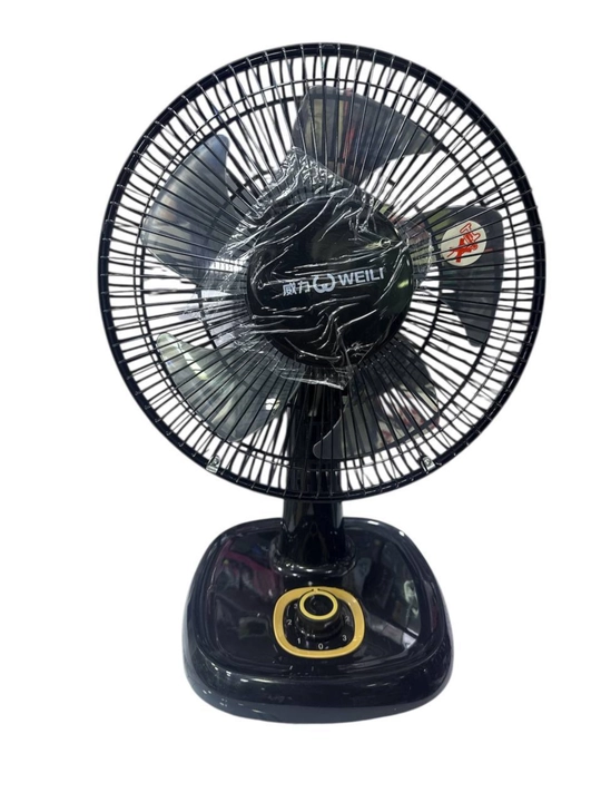 Stol ventilyatori, kuchli, jim, 3 tezlik, uy va ofis uchun, energiya tejamkor