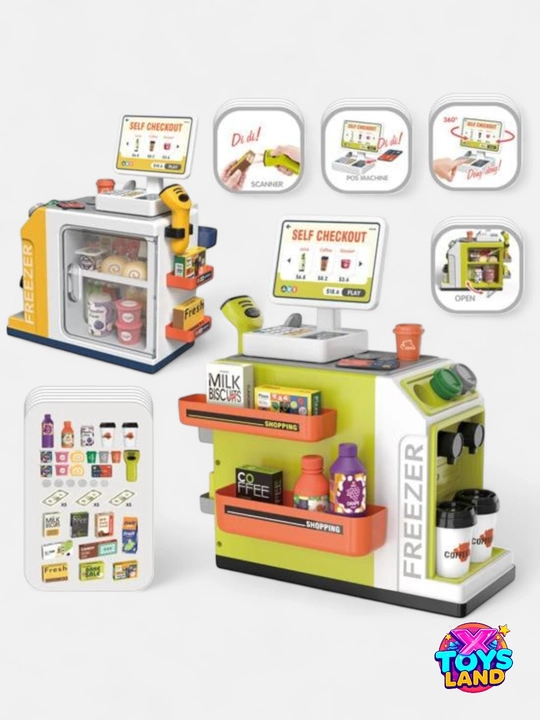 Детский игрушечный супермаркет - Self Checkout Market