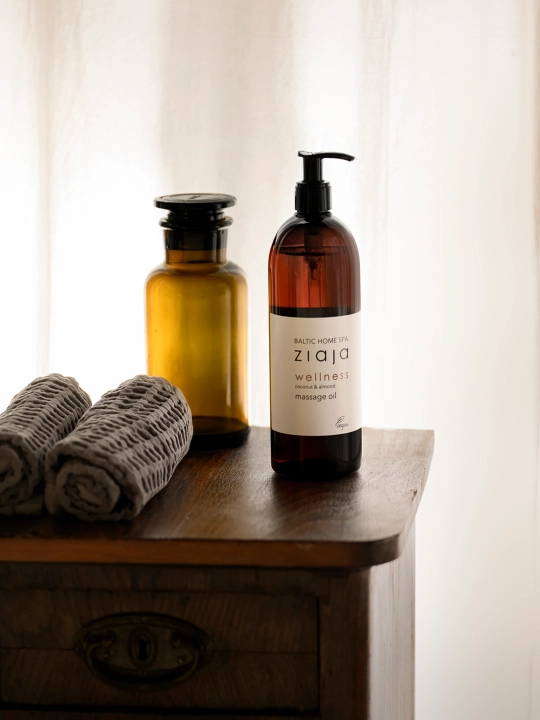Массажное масло для тела Ziaja Baltic Home Spa Wellness, расслабляющее, с миндалём, 490 мл