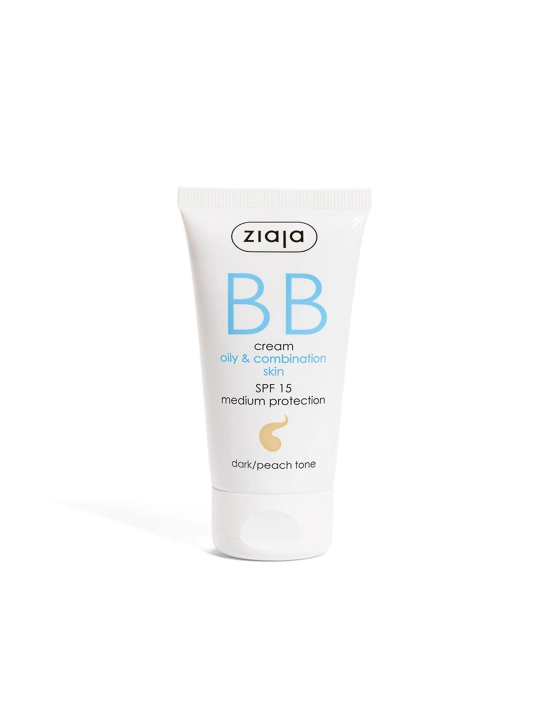 Yog‘li va aralash teri uchun BB-krem, to‘q/shaftoli tusli, SPF 15 - 50 ml