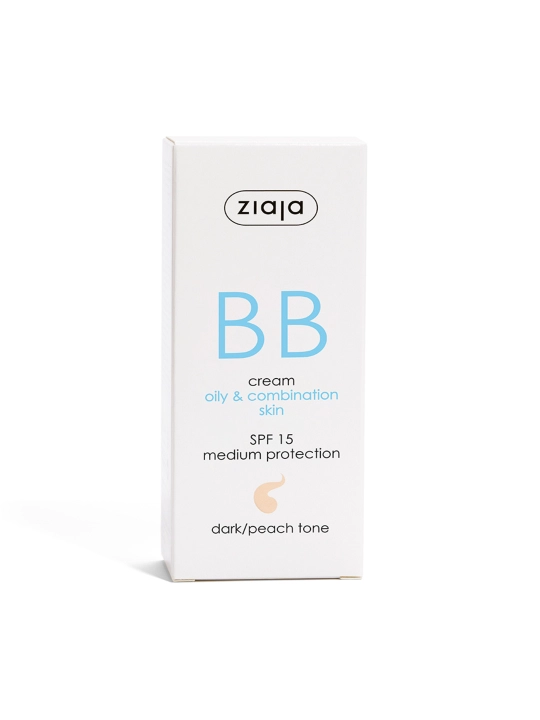 Yog‘li va aralash teri uchun BB-krem, to‘q/shaftoli tusli, SPF 15 - 50 ml