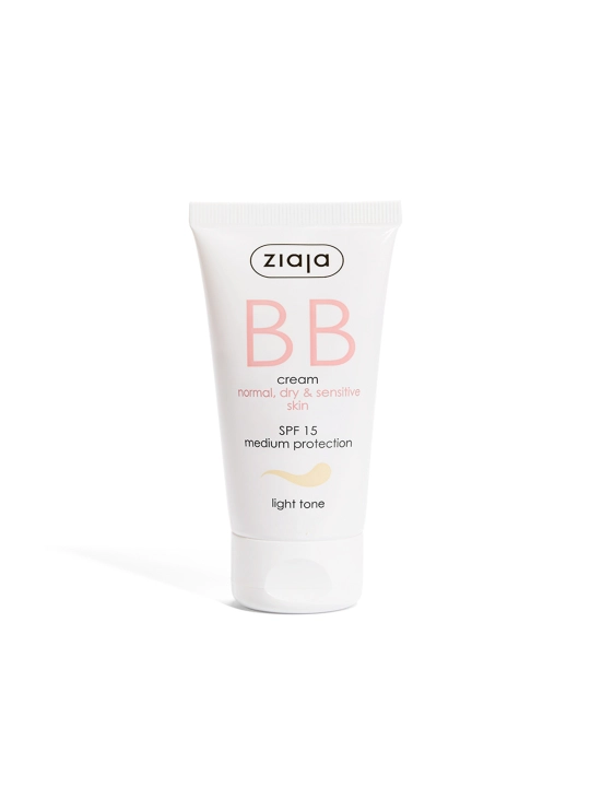 Normal, quruq va sezgir teri uchun BB-krem, och tusli, SPF 15, 50 ml