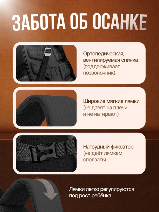 Детский школьный рюкзак, для девочек, 1-4 класс