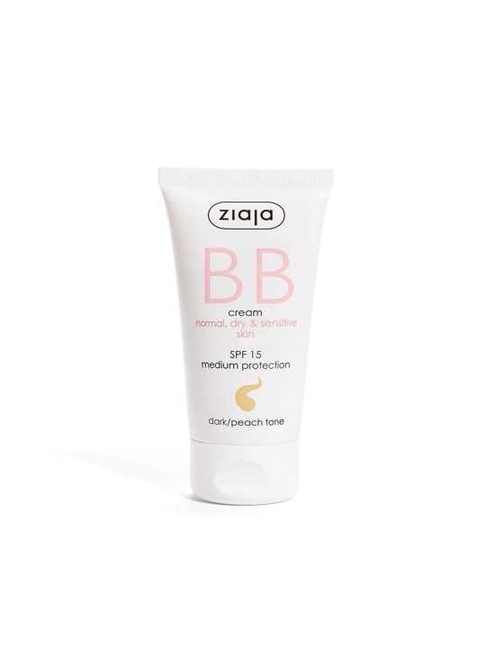 Normal, quruq va sezgir teri uchun BB-krem, to‘q/shaftoli tusli, SPF 15 - 50 ml