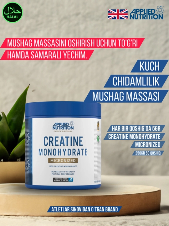 Applied Nutrition Creatine Monohydrate Powder, 250 g - 
