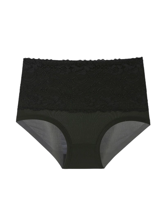 Ayollar krujevli trusiklari, baland bel, katta oʻlchamlar, L-6XL