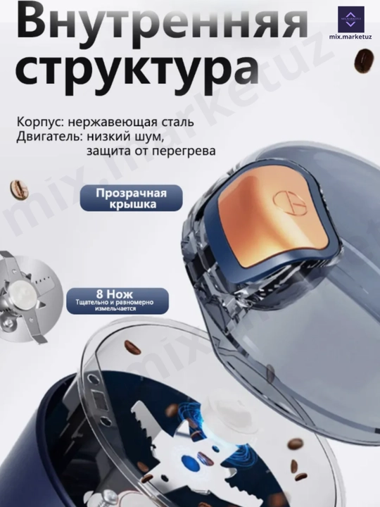 Кофемолка, кухонный измельчитель специй и бобов, мельница портативная