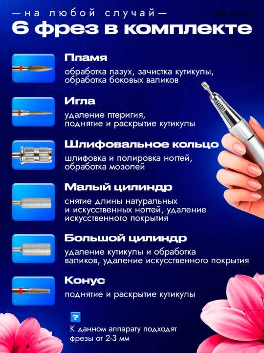 Аппарат для маникюра и педикюра профессиональный портативный，DMJ-101
