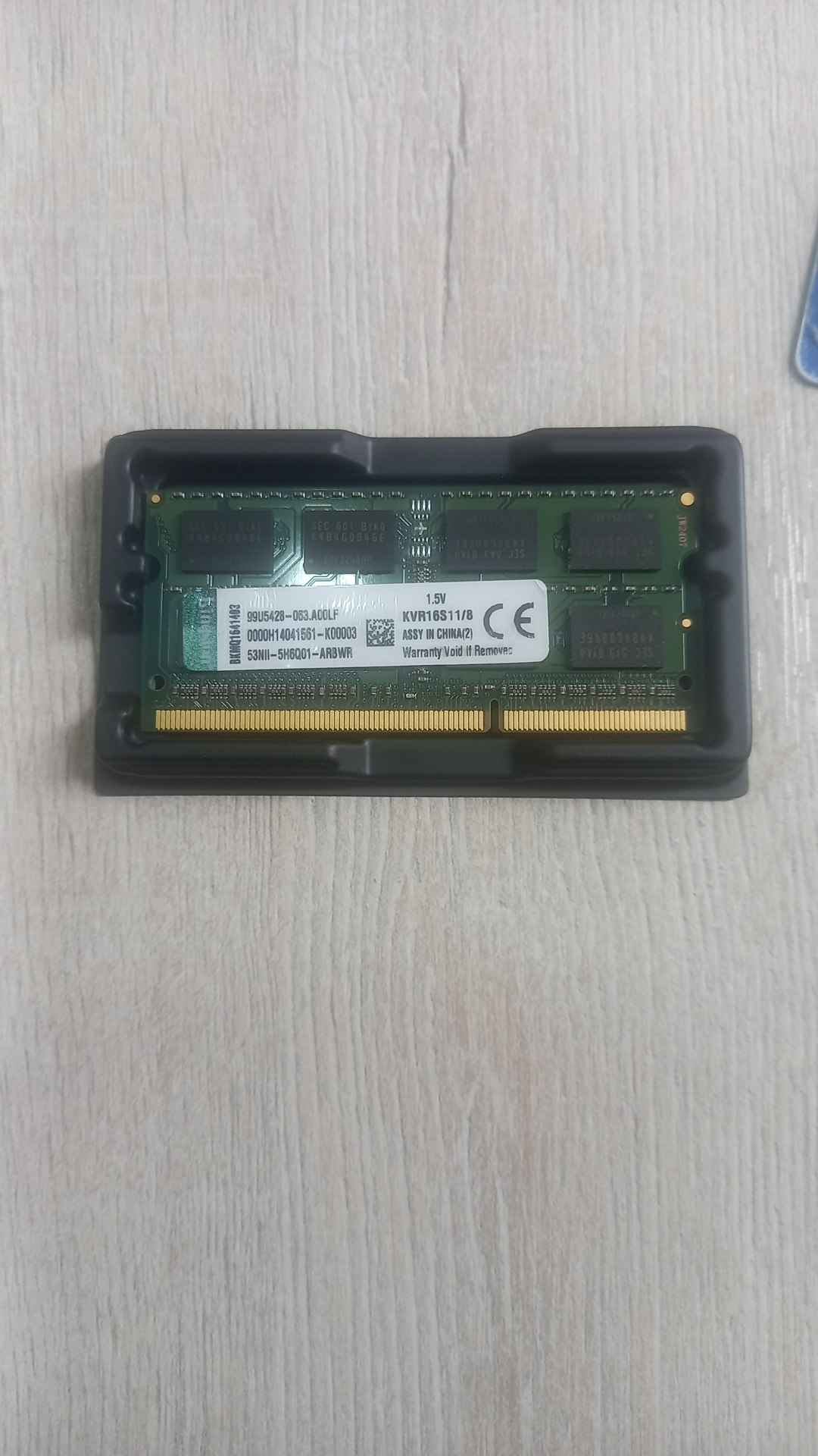 Operativ xotira SODIMM DDR3 4GB 8GB 1600 MHz Kingston, noutbuk uchun OEM