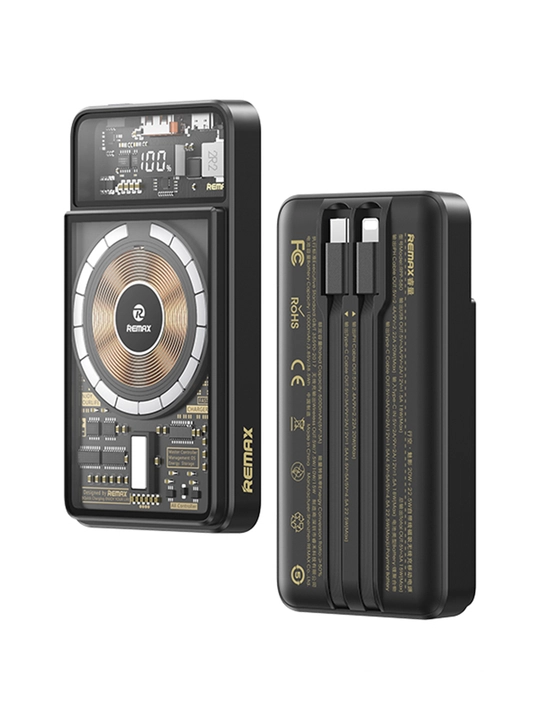 REMAX Power Bank tashqi batareyasi 22,5 W tez zaryadlash, 10000 dan 50000 mA/h, Type-C
