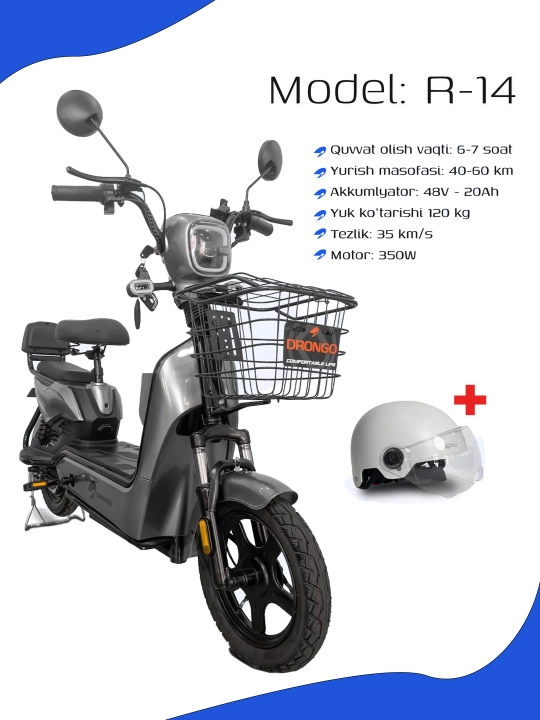 Skuter elektrli DRONGO R-14 Mini Tank