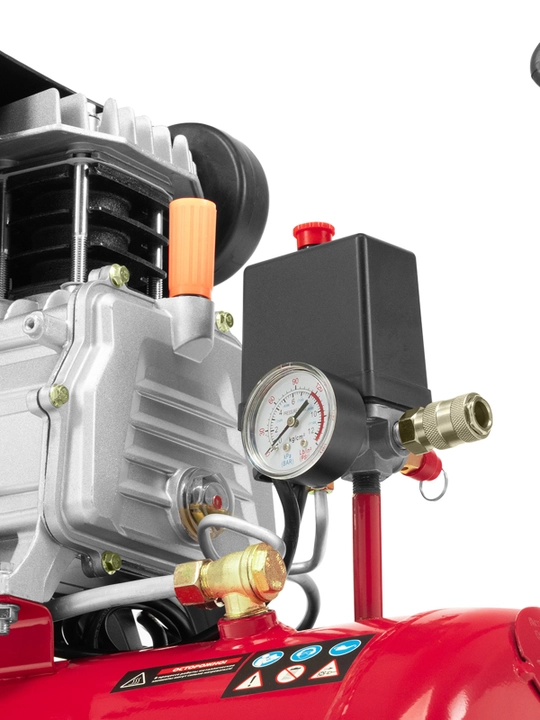 Компрессор воздушный MTX DC1500L/50, 1.5 кВт, 50 л, 210 л/мин, 58018