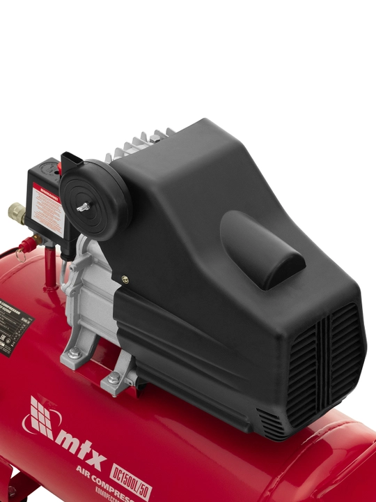 Компрессор воздушный MTX DC1500L/50, 1.5 кВт, 50 л, 210 л/мин, 58018