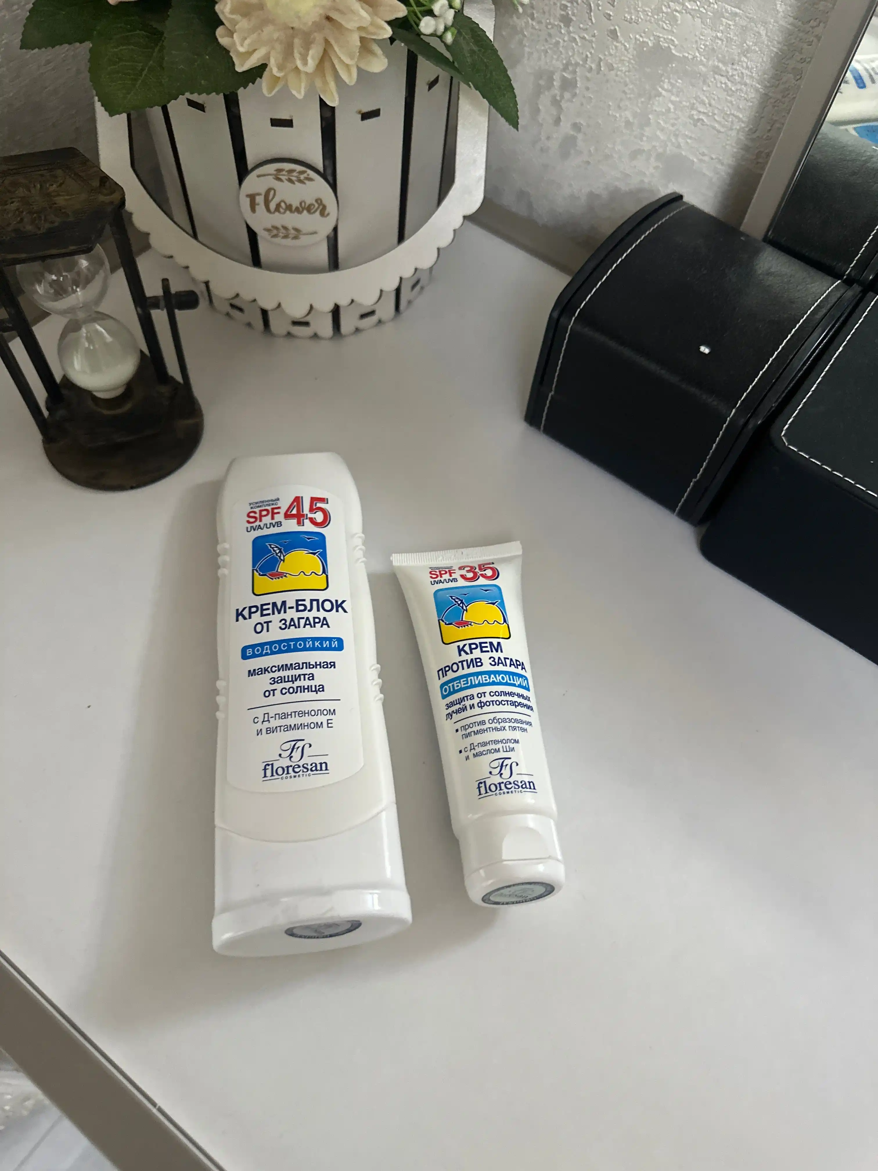 Крем против загара Floresan SPF 35 отбеливающий F-100, 60 мл