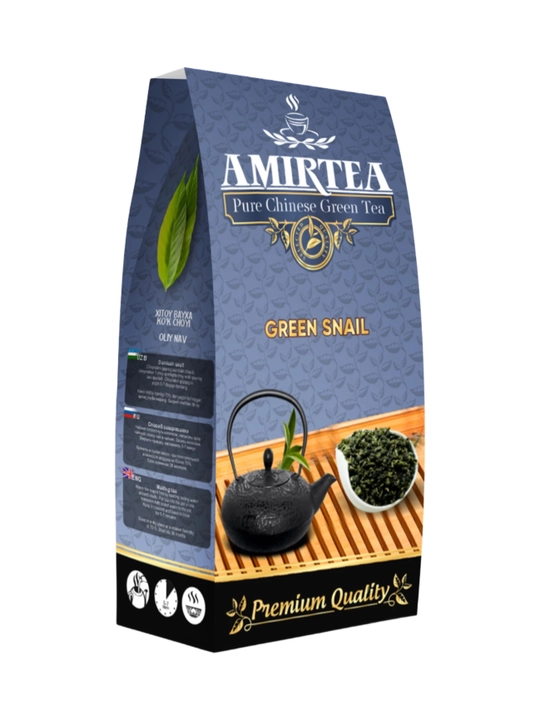 Амир Tea, чай зеленый, В/С, Green Snail, 80 г - 