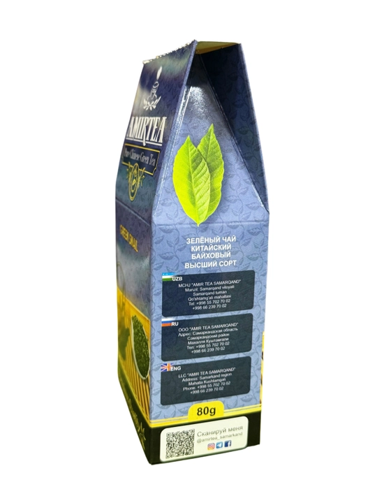 Амир Tea, чай зеленый, В/С, Green Snail, 80 г