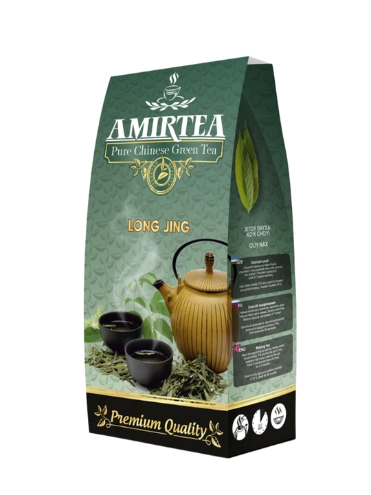Amir Tea, Чай зеленый, В/С, Long Jing, 80 г - 