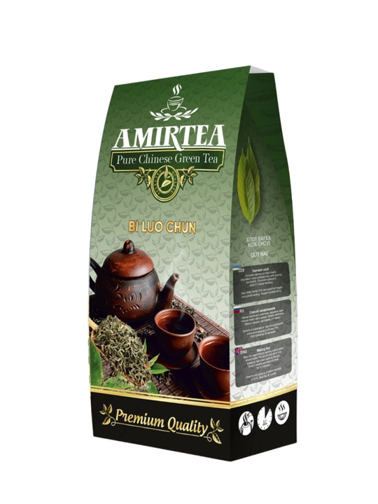 Amir Tea, Чай зеленый, В/С, Bi Luo Chun, 80 г - 