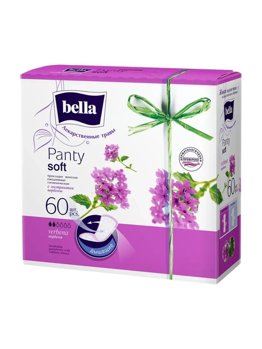 Женские ежедневные прокладки Bella Panty Soft, 60 шт - 