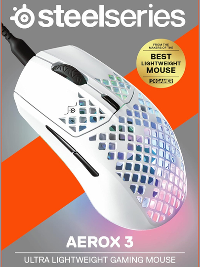 SteelSeries Aerox 3 проводная ультралёгкая 59 г сверхбыстрая игровая мышь - 