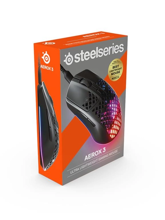 SteelSeries Aerox 3 проводная ультралёгкая 59 г сверхбыстрая игровая мышь