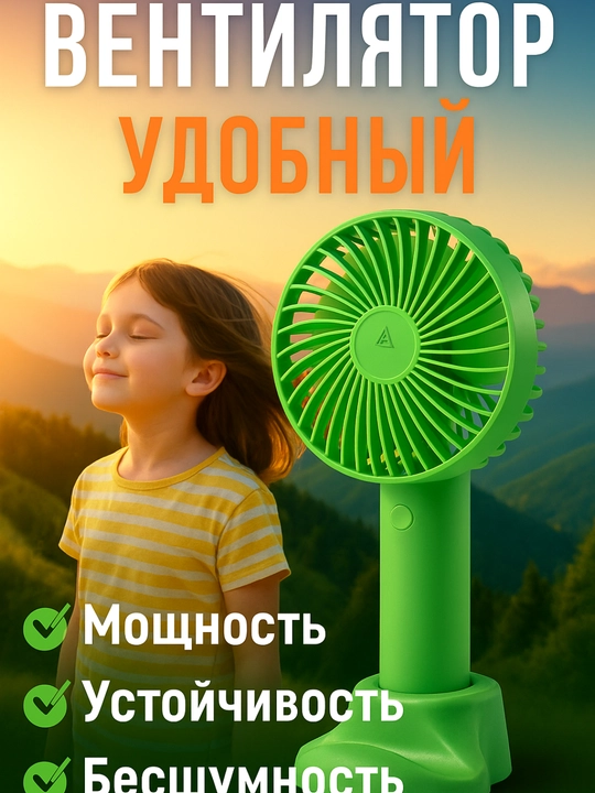 Portativ cho'ntak mini ventilyator - 
