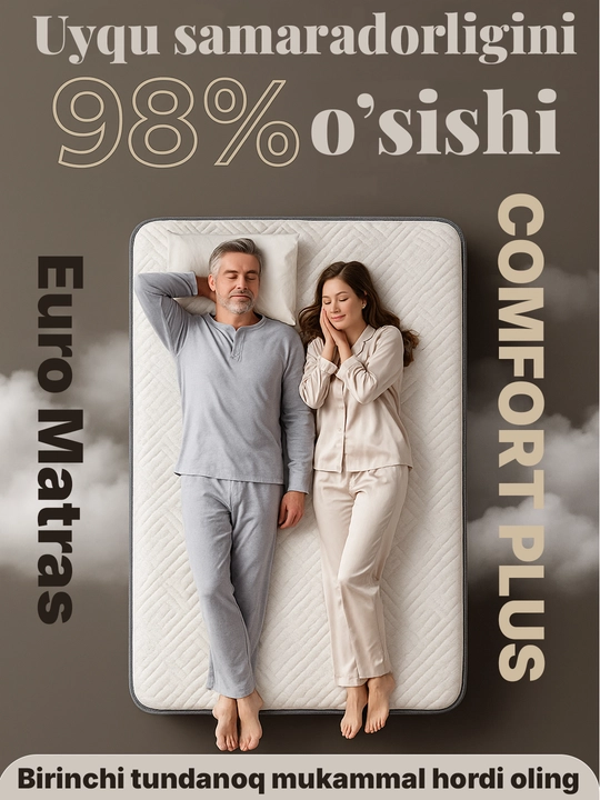 Comrot Plus– Независимый блок пружинный матрас с Топпером и двухсторонним комфортом