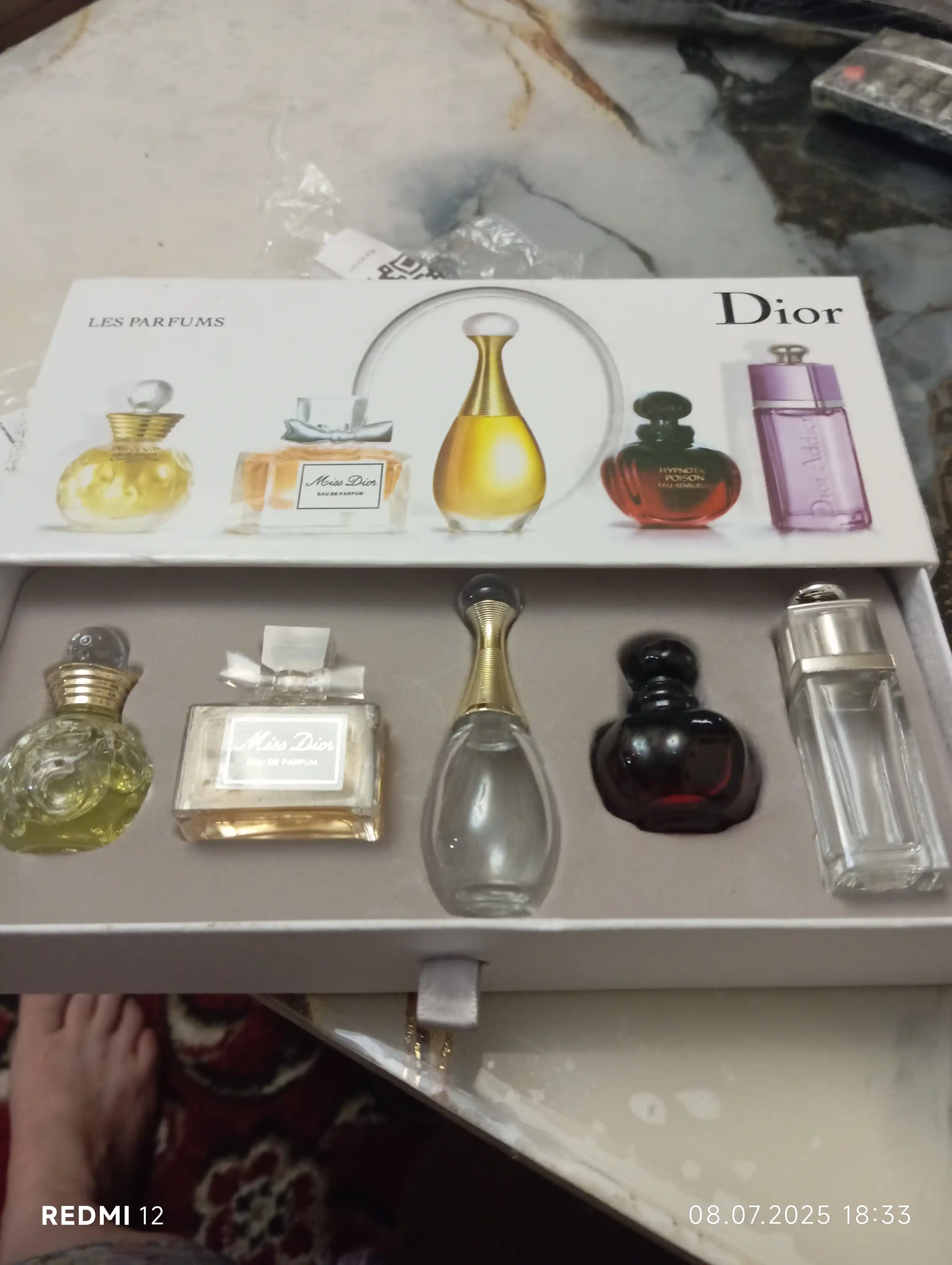 Dior Les Parfums Miniature Set, ayollar uchun atir to'plami
