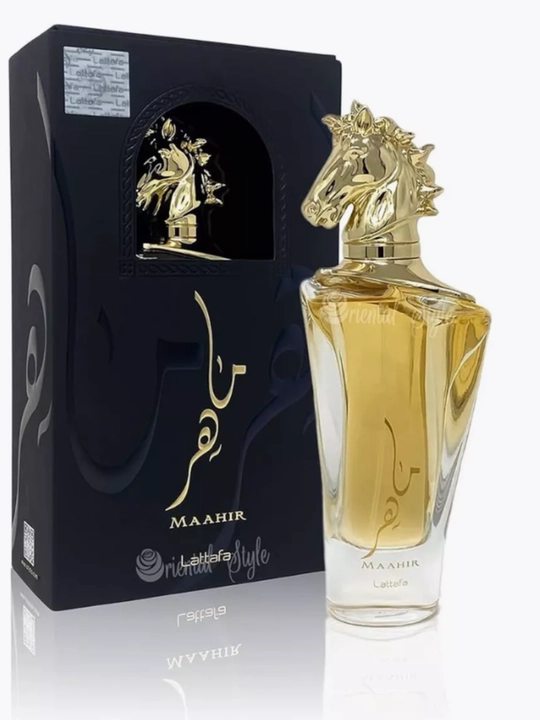 Erkaklar uchun parfum suvi LATTAFA MAAHIR parfyumi, 100 ml