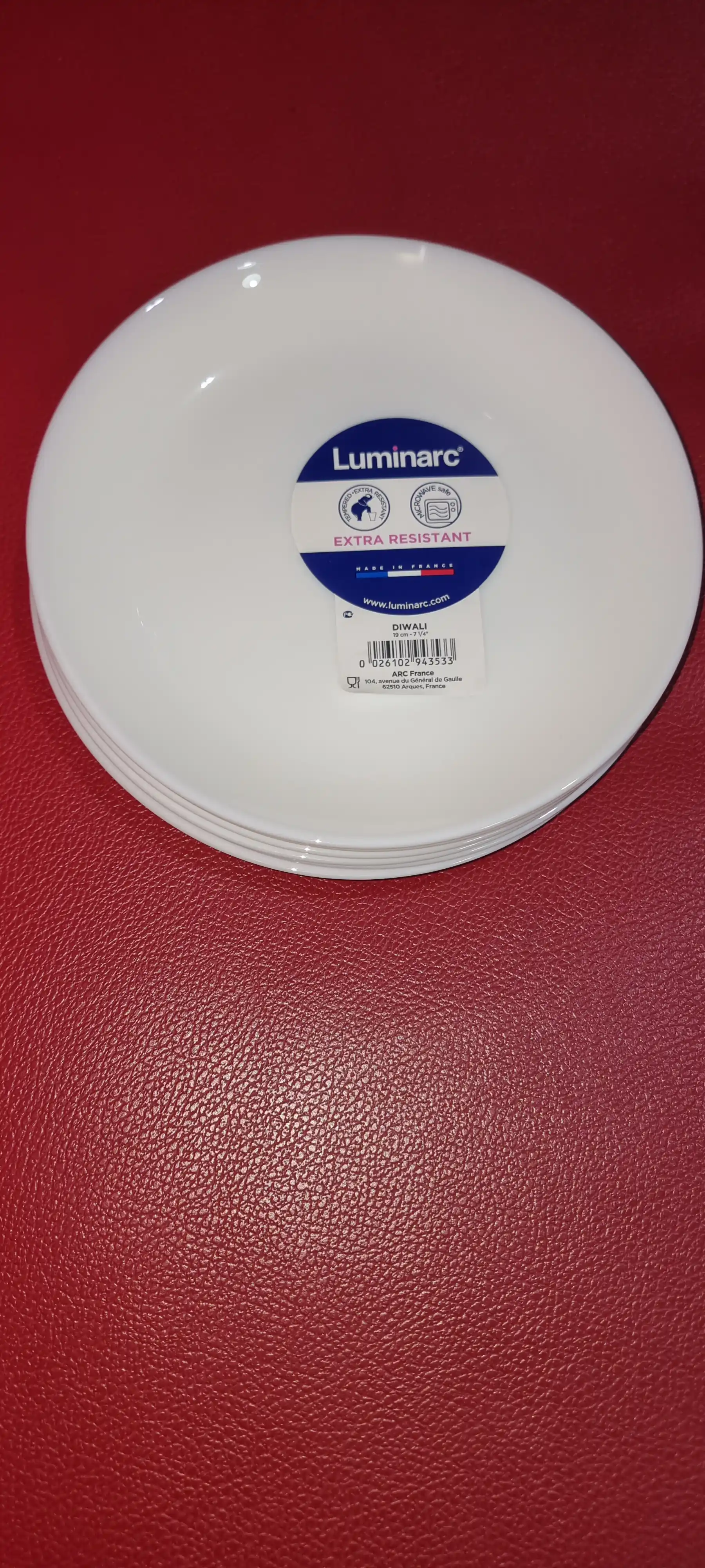 Тарелки десертные Luminarc Diwali White, 19 см, 6 шт