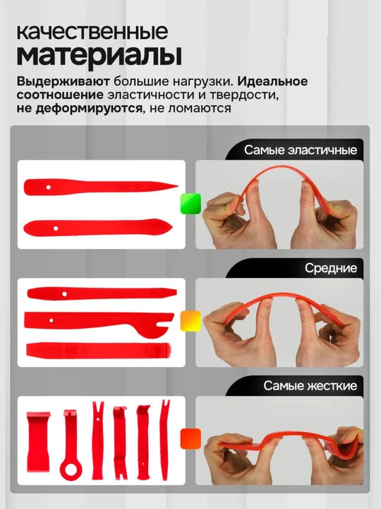 Съемники обшивки набор 19 штук