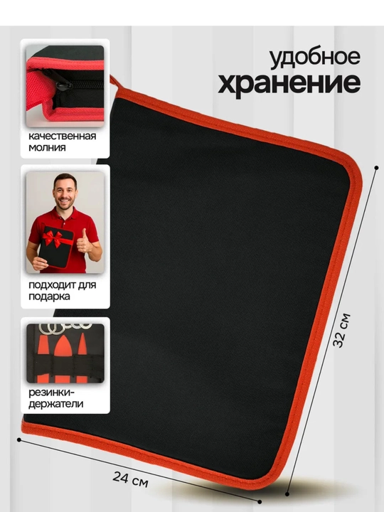Съемники обшивки набор 19 штук