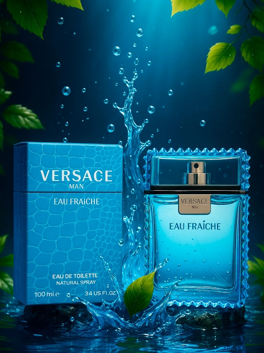 Xushbo'ylangan suv erkaklar uchun Versace Eau Fraiche , 100 ml - 
