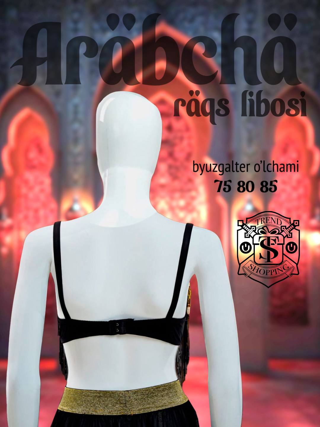 Push-up byustgalterli arabcha raqs kostyumi, ayollar karnaval kostyumi