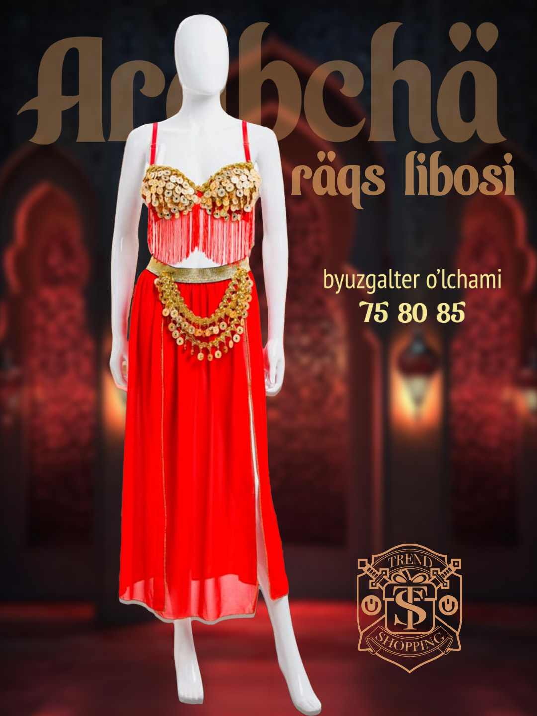 Push-up byustgalterli arabcha raqs kostyumi, ayollar karnaval kostyumi