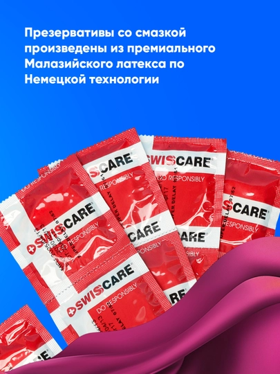 Swiss Care Dragon Fruit 12 dona, xushbo‘y, qovurg‘ali va pufakchali prezervativlar