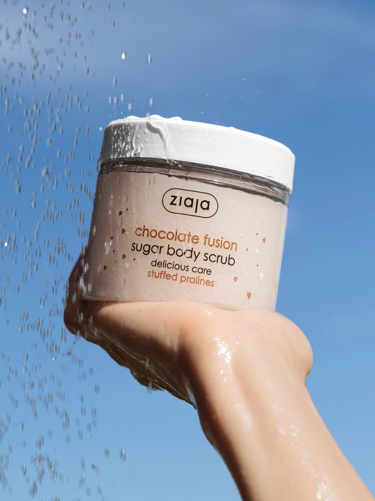 Сахарный скраб для тела Chocolate Fusion — отшелушивание и питание — 300 ml