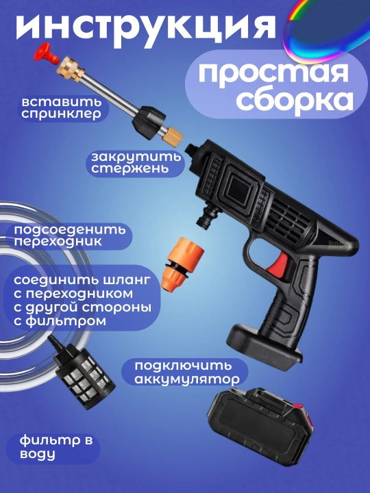 Аккумуляторная мойка высокого давления Karcher с 2 батареями
