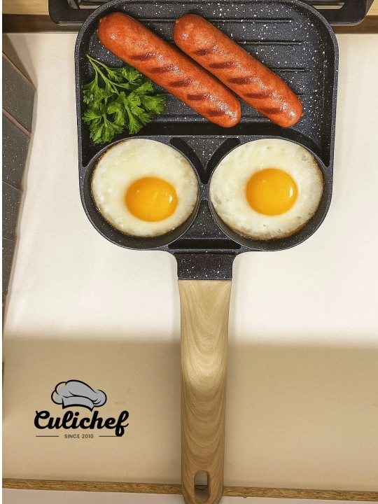 Omlet va tuxum pishirish uchun mo'jallangan tova