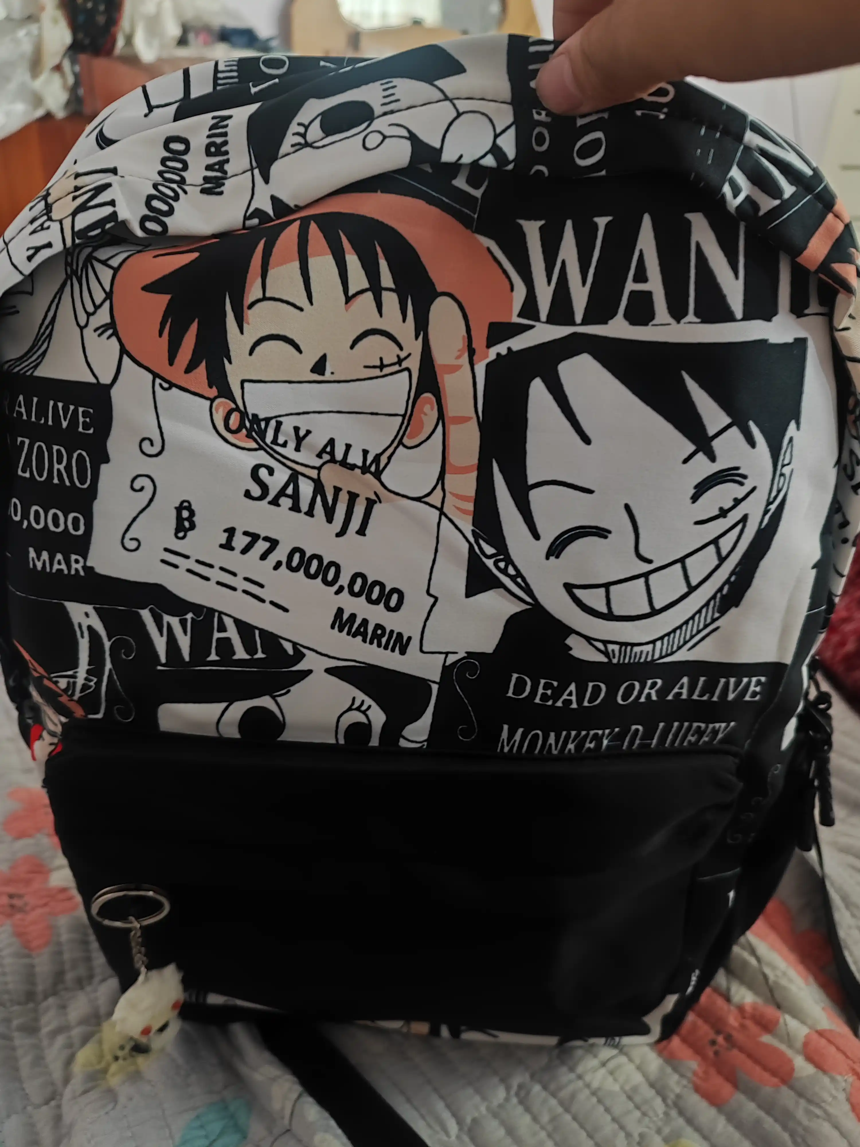 Рюкзак "One piece", вместительный, аниме, мужской, женский, подростковый, школьный