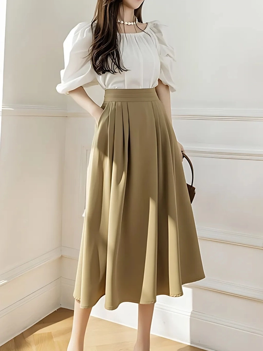 Аyollar yubkasi A-siluetli, o’lchami kichiklik  — EllyFashion