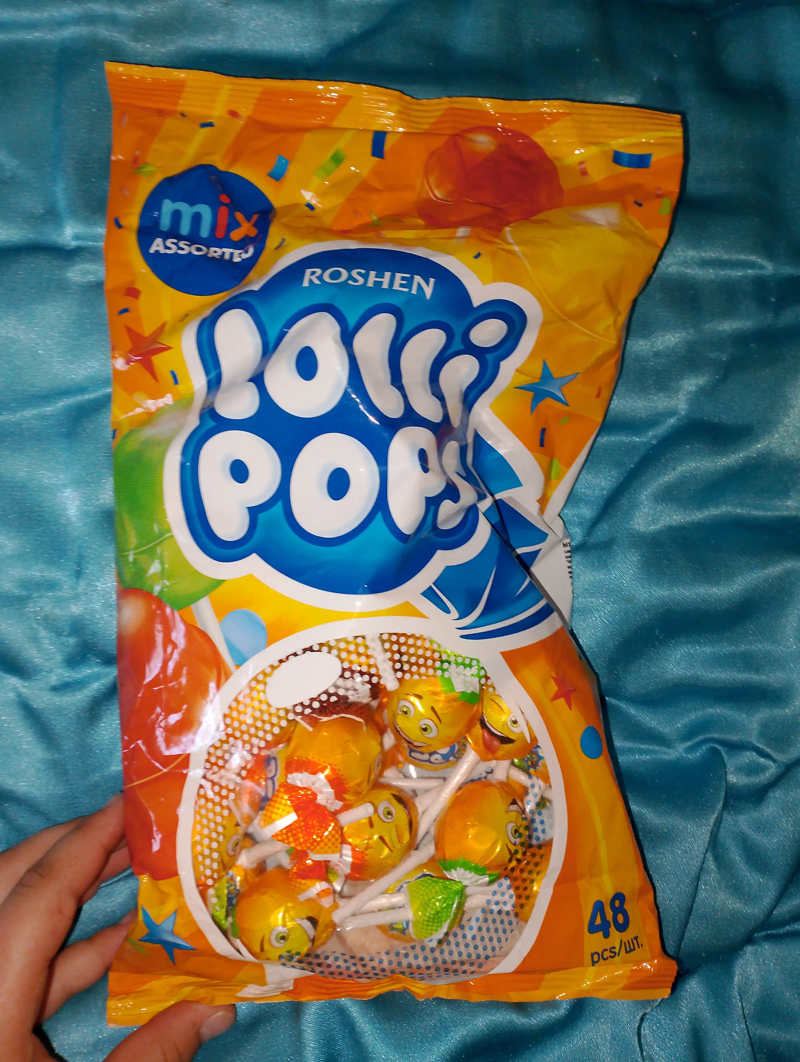 Карамель Roshen LolliPops с коктейльными вкусами, 920 г
