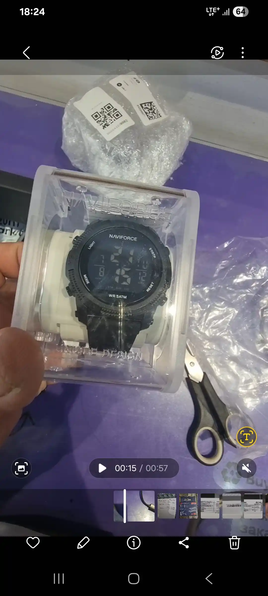 Часы наручные электронные Naviforce 7104