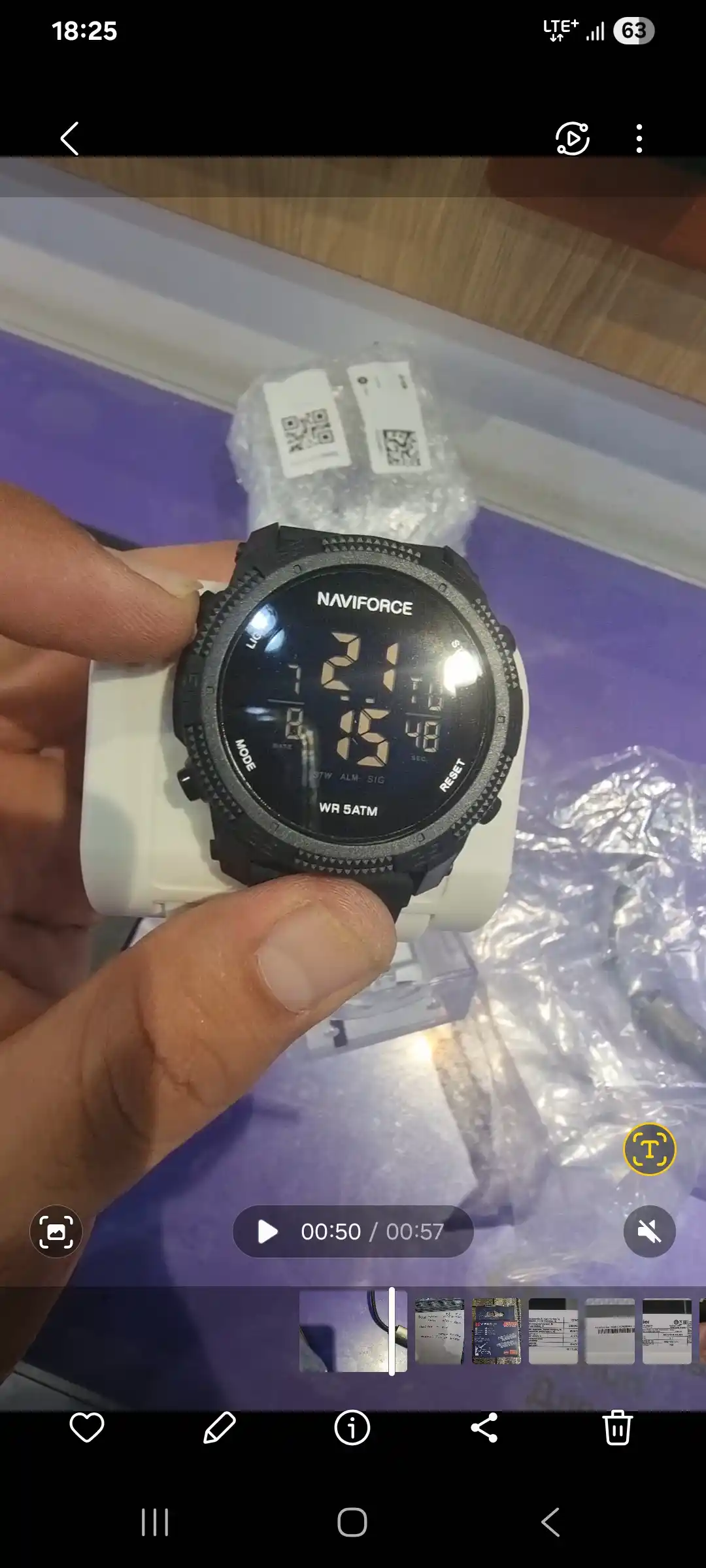 Часы наручные электронные Naviforce 7104