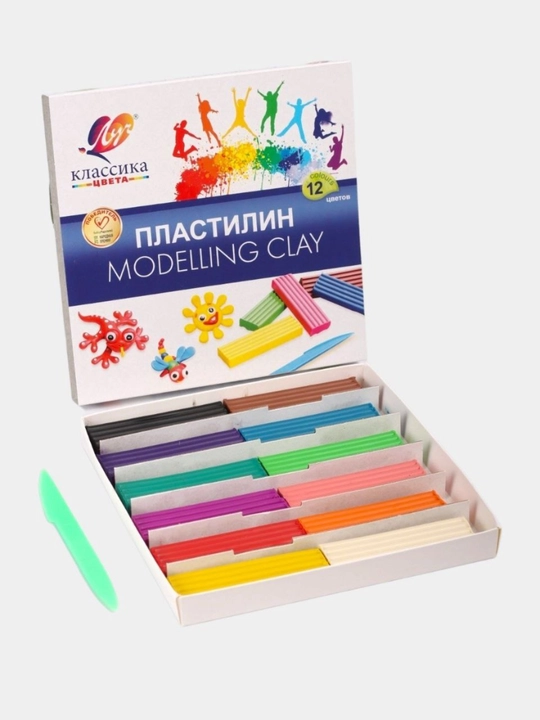 Пластилин для лепки Луч, 6, 8, 10, 12, 16