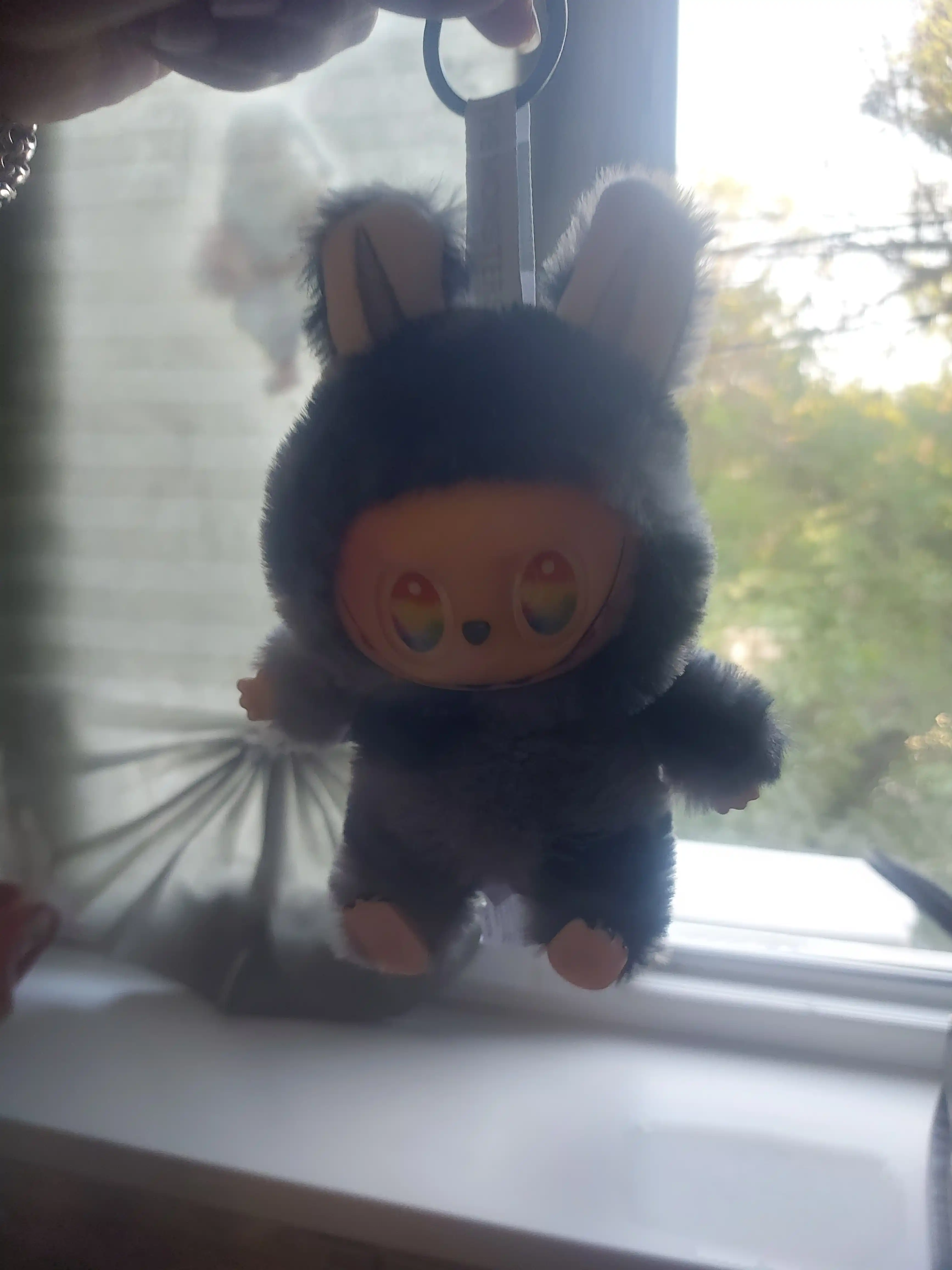 Мягкая игрушка брелок Labubu, пушистый антистресс Лабубу, подарок для детей и взрослых, 17 см