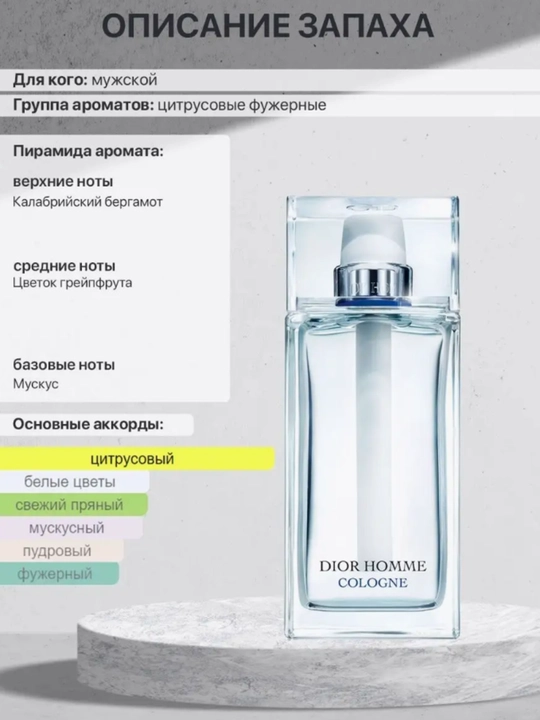 Dior Homme Cologne parfyumining