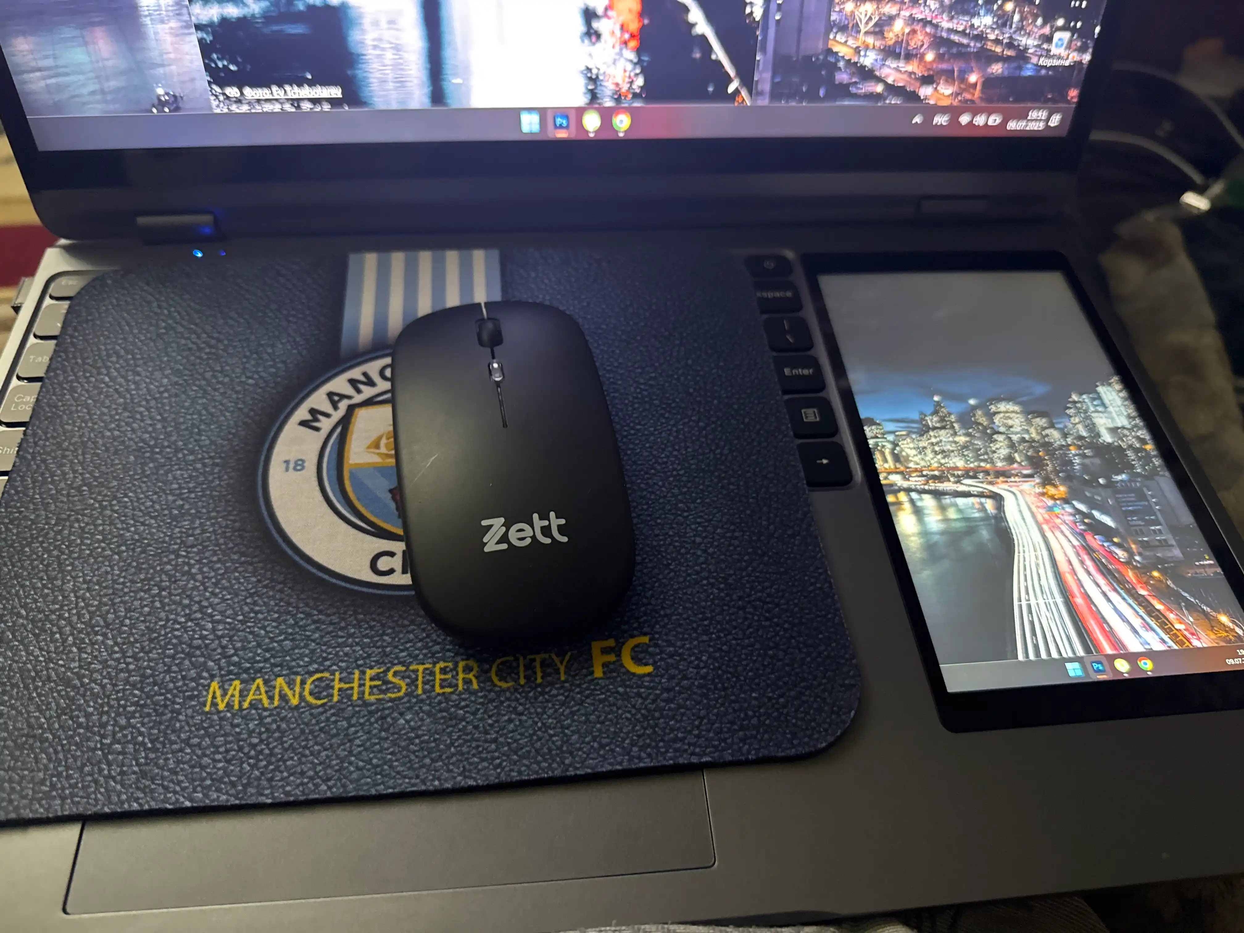 Zett simsiz kompyuter sichqonchasi, Bluetooth va USB-C bilan